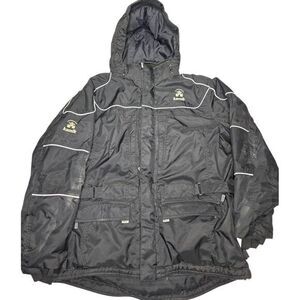 Kamik Winter Parka Hooded Ski Jacket Waterproof Reflective Gray Outdoor Coat